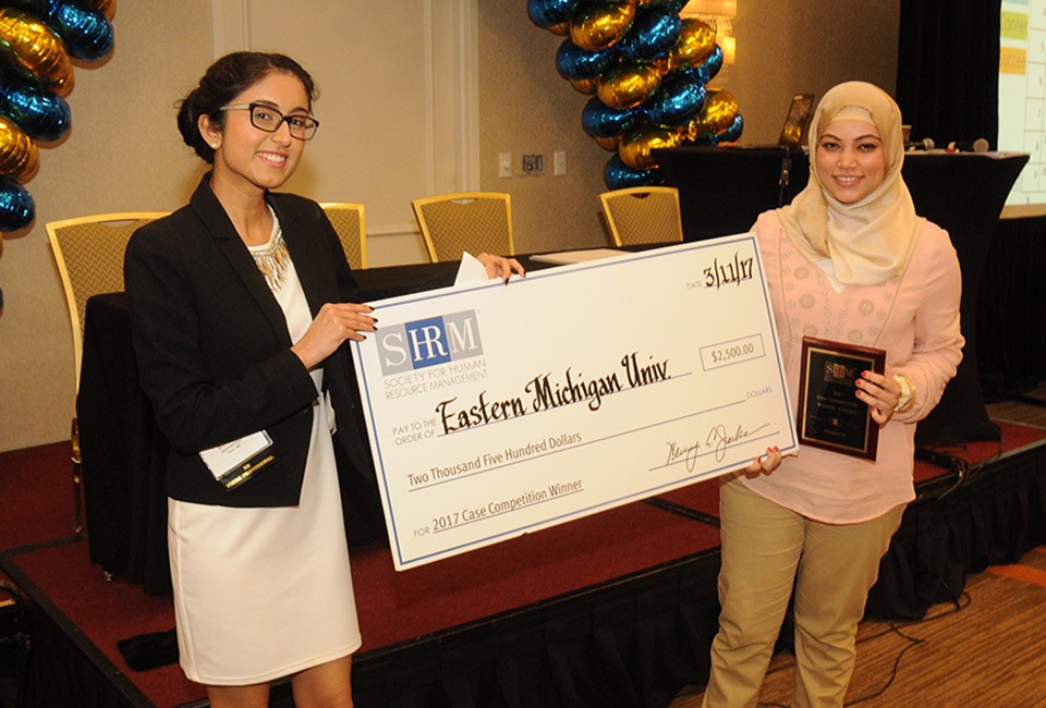 EMU human resources student team takes first place in regional competition