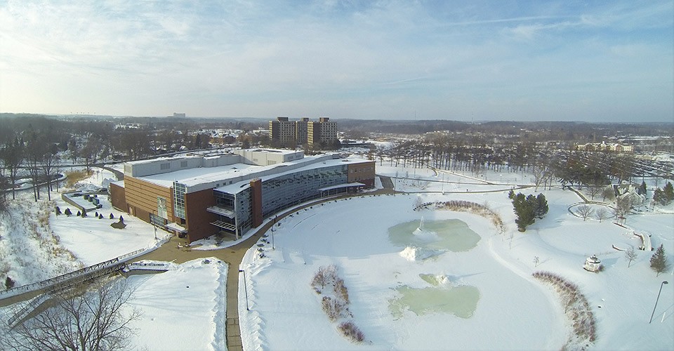 What's the weather like at Eastern? Weather station offers you a view of campus as you deal with a snowy conditions