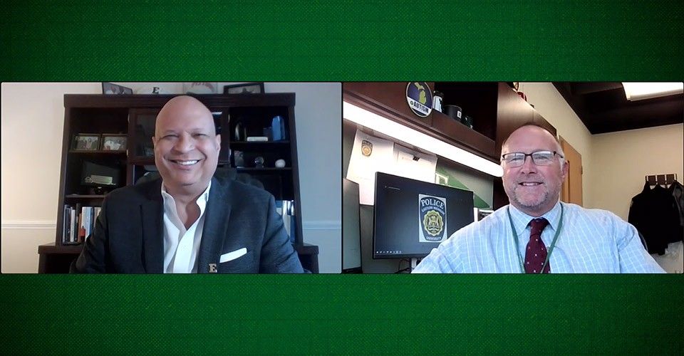 Mark S. Lee interviews Chief Matthew Lige virtually on EMU Today TV.