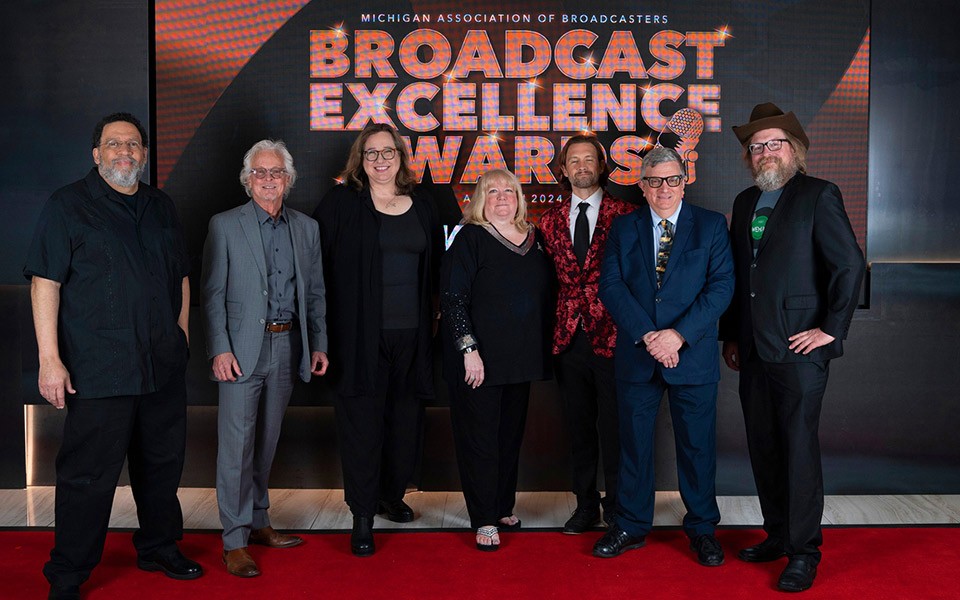 Part of the WEMU team at the Broadcast Excellence Awards gala.