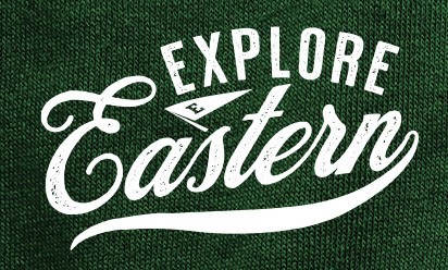 Explore Eastern on a green sweater knit background