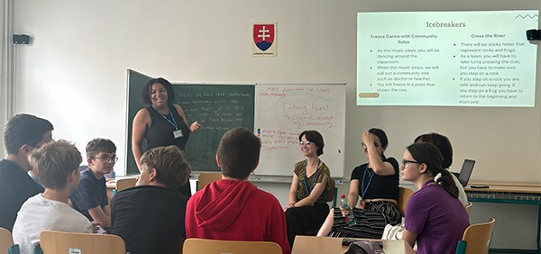 Nine Eastern Michigan University students travel to Slovakia to teach English and active citizenship to local youth