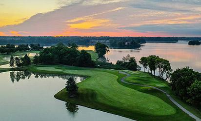 An aerial view of Eagle Crest Golf Club