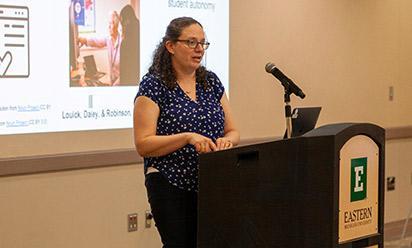 Rebecca Louick, director of the Brehm Center and assistant professor of Special Education and Communication Sciences and Disorders