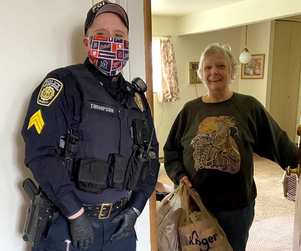 EMUPD delivers food for Ypsilanti Meals on Wheels