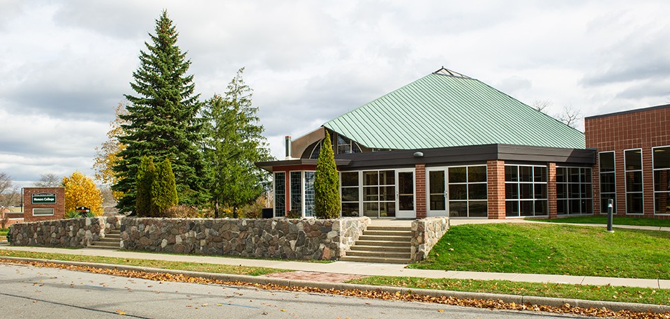 The exterior of the Honors College building on EMU's campus
