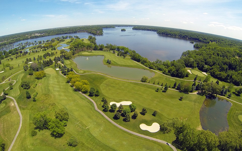 Aerial view of Eagle Crest Golf Club