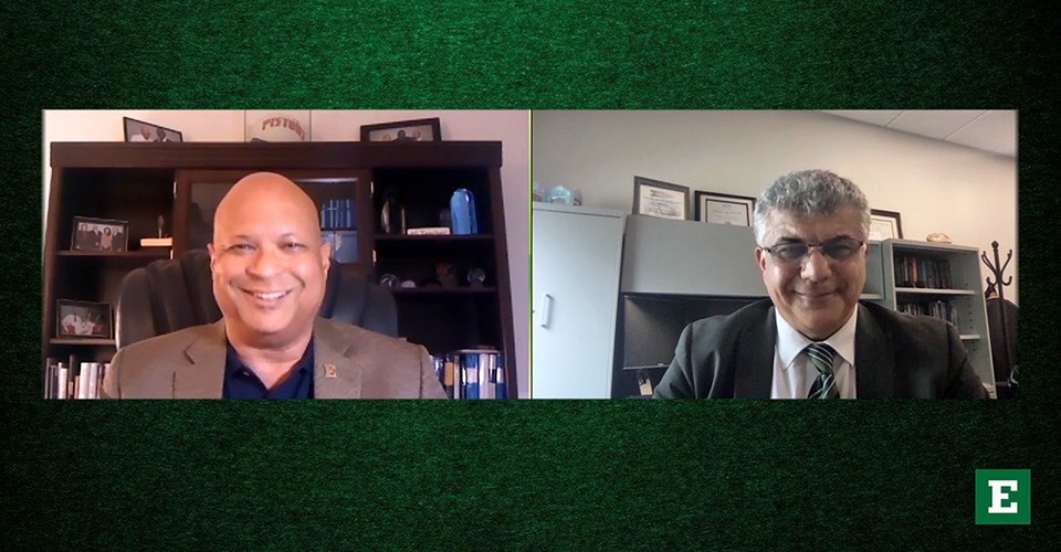 Mark S. Lee interviews Dean Muhamad Qatu on EMU Today TV.
