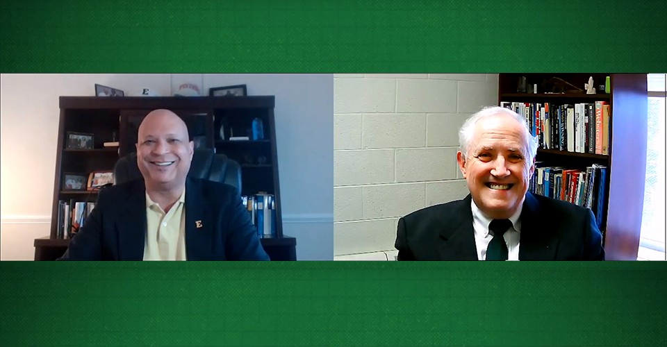 Mark S. Lee interviews COB Dean Ken Lord virtually for EMU Today TV