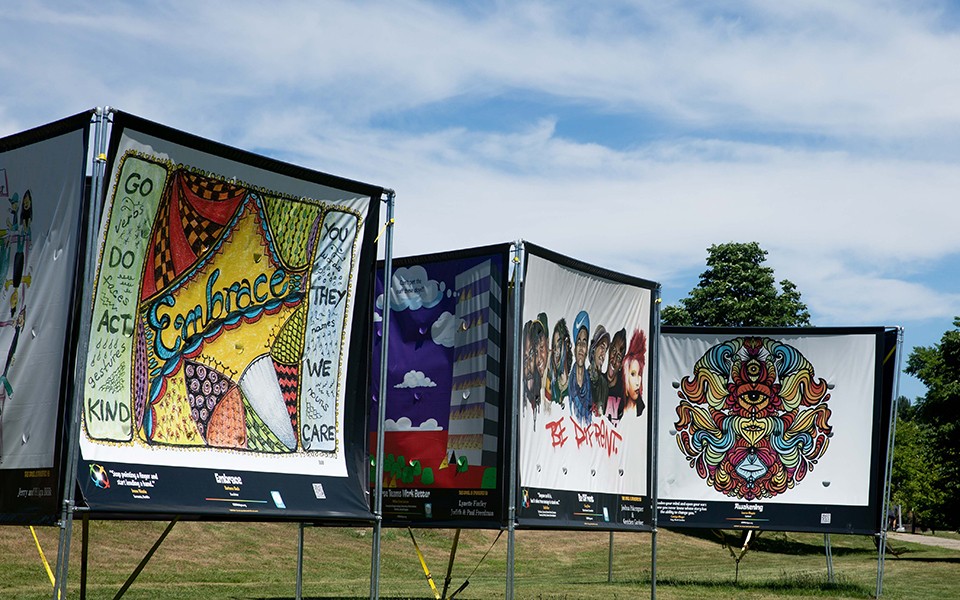 Large-scale public art pieces by local artists and artists from around the world are on display at parks in Ann Arbor and Ypsilanti now through September.
