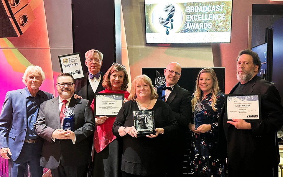 WEMU staff/awardees at the annual Broadcast Excellence Awards