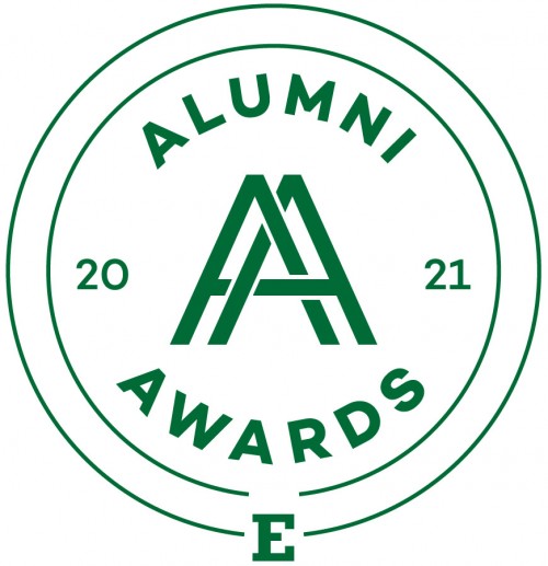 Alumni Awards  2021 round logo