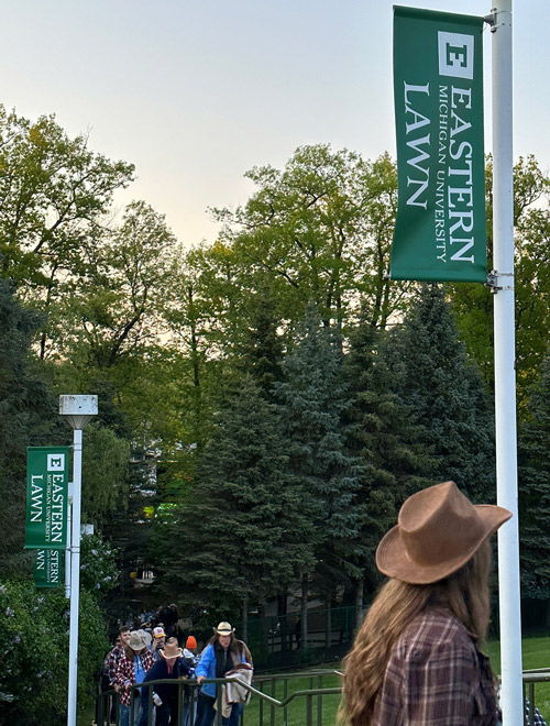 EMU banners at Pine Knob