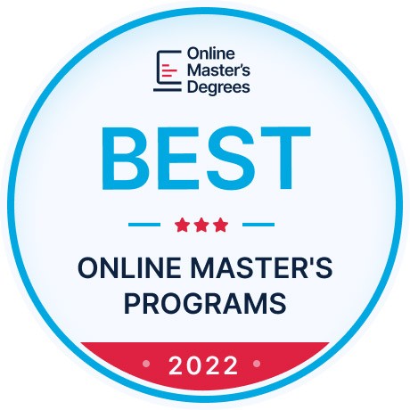 OnlineMastersDegrees.org ranking badge