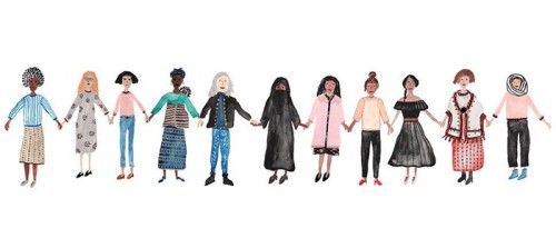 illustration of women from Women's Resource Center's Facebook cover photo